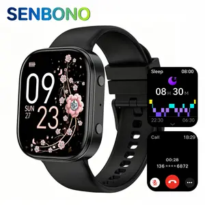 1.88-inch full touch curved screen smart bracelet with answering/making calls, message reminders, multiple exercise modes, camera control/music, compatible with Android and iPhone, men's and women's fitness watches - friend gifts, birthday gifts