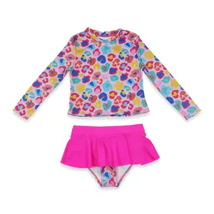 Hot Pink Leopard print Summer Kids Swimwear