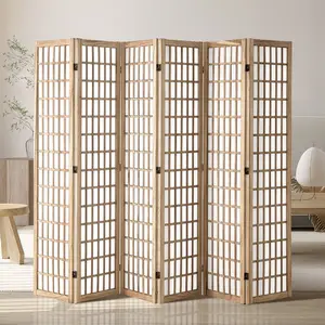 VEVOR Room Divider, 4 Panel Japanese Room Divider, Folding Privacy Screen Indoor, Portable Partition Dividers and Decoration Screens, for Room Separation, Home, Office, Restaurant Bedroom (Natural)VEVOR Super Brand Day