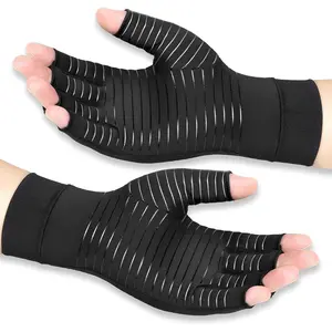Copper Arthritis Compression Gloves for Men & Women – Ideal for Daily Home Use!Relieve Hand Pain, Swelling & Carpal Tunnel.Joint Support 2-Pack