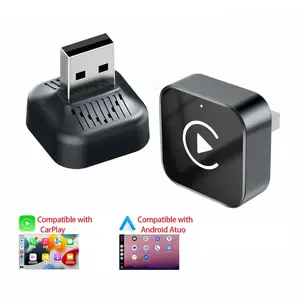 Wireless CarPlay & Android Auto Mini Adapter, Fast-Cooling Portable Plug-and-Play Bluetooth-Compatible Connection Dongle