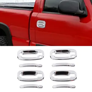 Exterior Door Handle Shell Trim Cover, Car Door Trim Sticker for 1999-2006 Chevy Suburban, Tahoe, Avalanche, GMC Yukon (Chevy Tahoe Accessories)