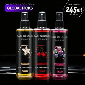 Portable High-End Air Freshener Spray, Long-Lasting Scented Oil Fragrance, 8.29 oz Large Capacity with Multiple Distinct Fragrances Including Cherry Scent, Bubble Gum, for Home, Car, Clothing & Bathroom #GLOBAL PICKS