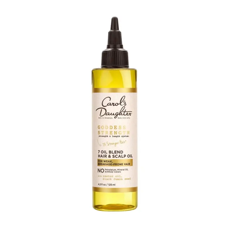 Carol's Daughter Goddess Strength 7 Oil Blend Hair & Scalp Oil - 15X Stronger Hair, 94% Less Breakage, Castor & Black Cumin Seed Oils