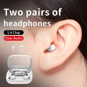 Mini wireless sleep earplugs for small ears — discreet, low-profile earplugs for sleeping and work; compact, gentle in-ear headphones suitable for narrow ear canals work sport