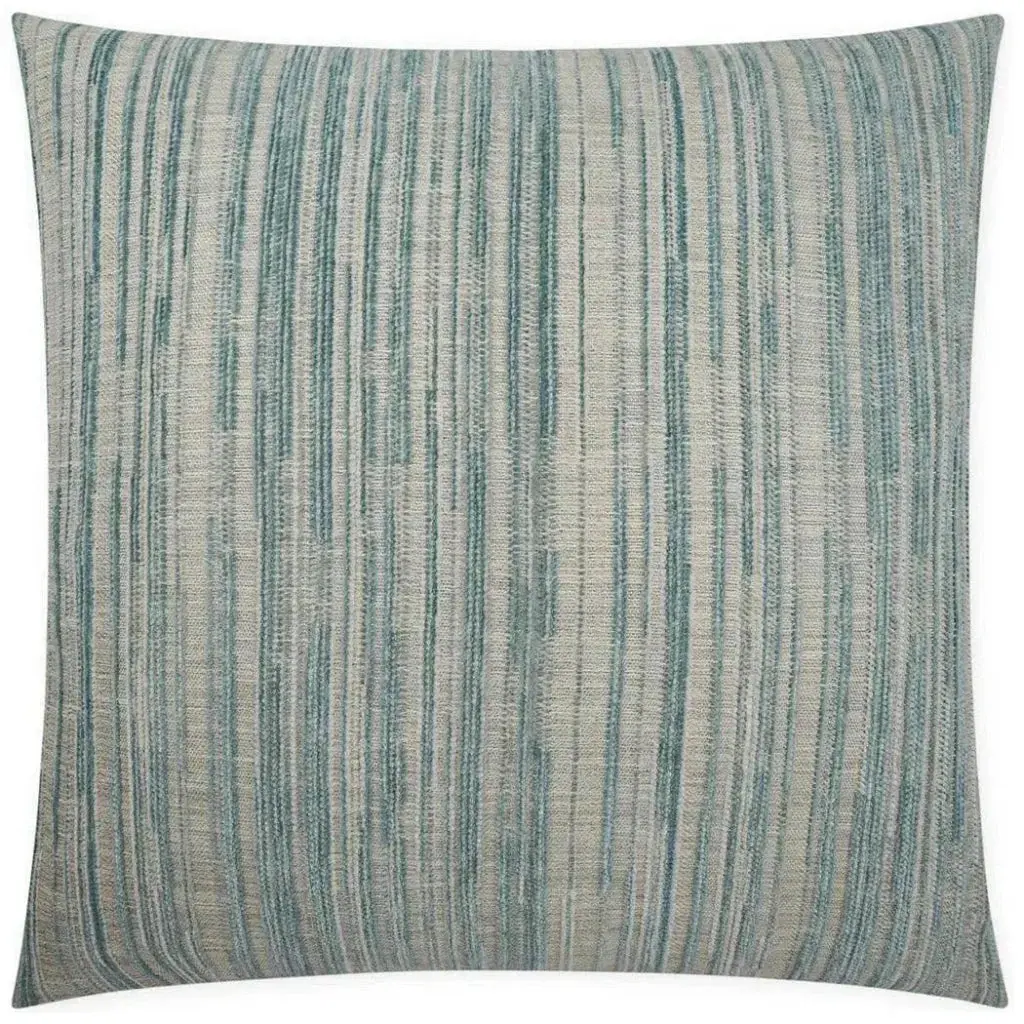 Julep Mist Stripes Teal Large Throw Pillow Insert