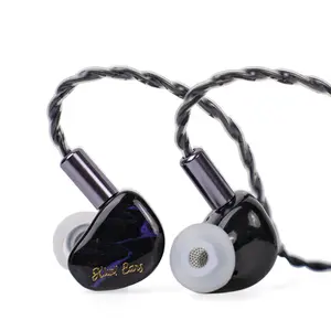 LINSOUL Kiwi Ears Cadenza 10mm Beryllium Dynamic Driver IEM - Audiophile Sound Balanced Tuning Comfortable Design 3D Printed Acoustic Chamber | IEMs For Gaming | IEMs For music