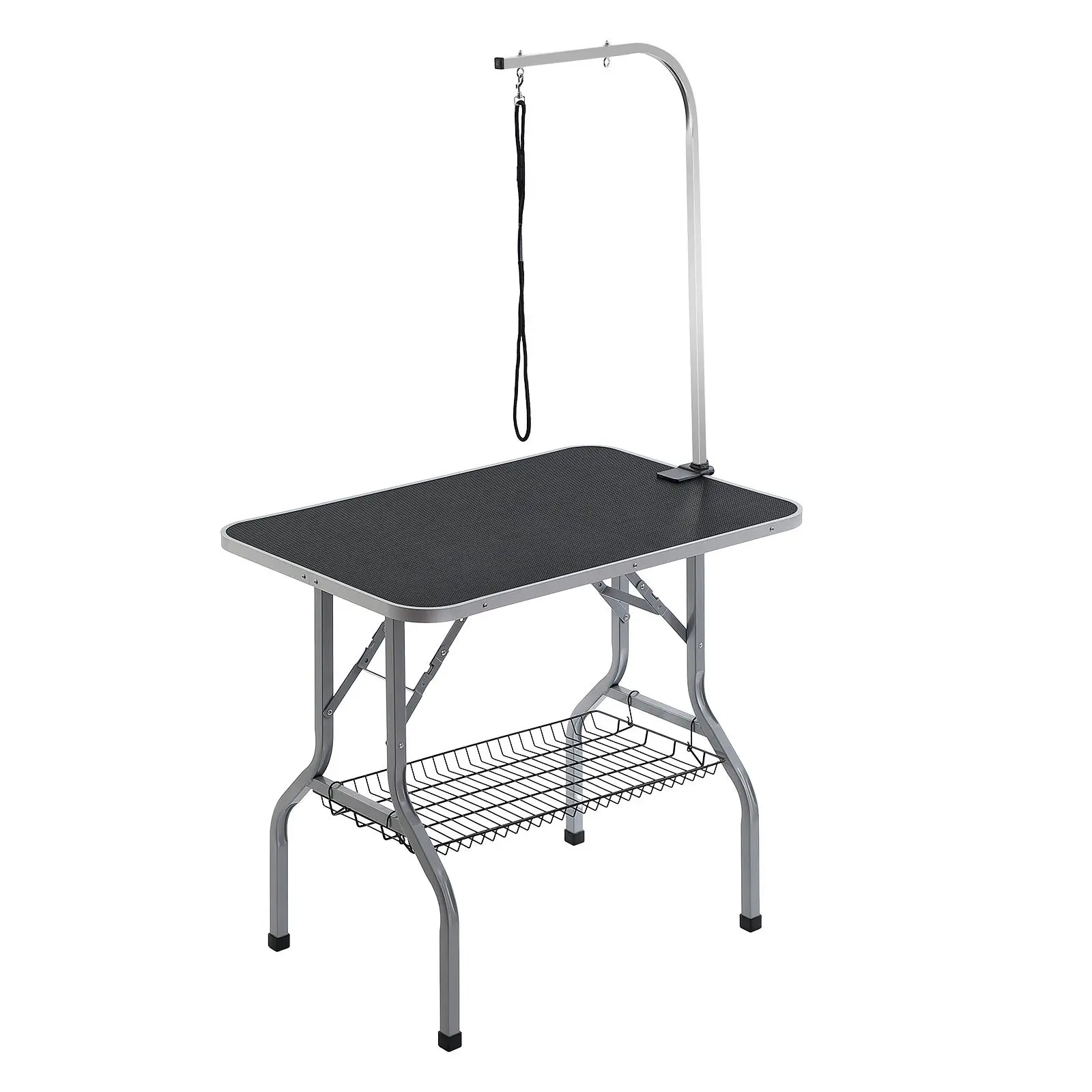 【summerfinds】VEVOR Pet Grooming Table Arm with Clamp, 36''x24'' Dog Grooming Station, Foldable Pets Grooming Stand for Medium and Small Dogs, Free No Sit Haunch Holder with Grooming Loop, Bearing 330lbs