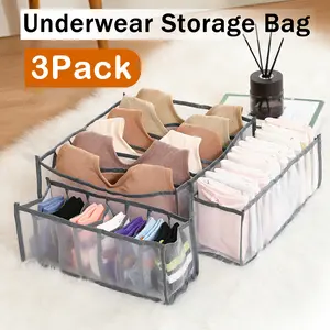 3 Counts Underwear Organizer, Drawer Tidying, No Clutter