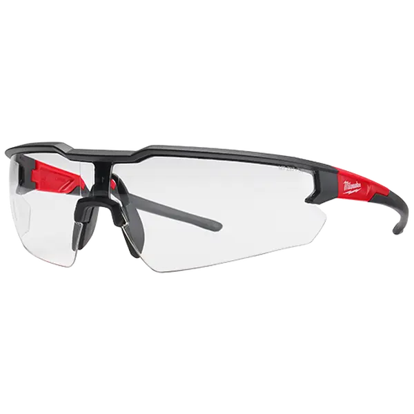Milwaukee Safety Glasses with Clear Anti-Scratch Lenses