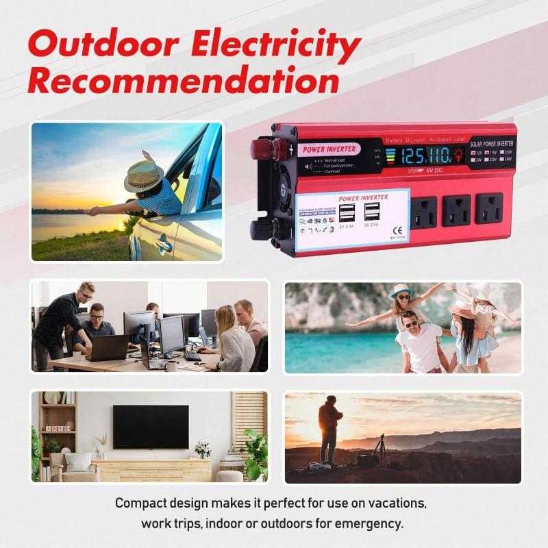 Portable Car Inverter: Reliable, Durable, Perfect for Travel & Backup Power