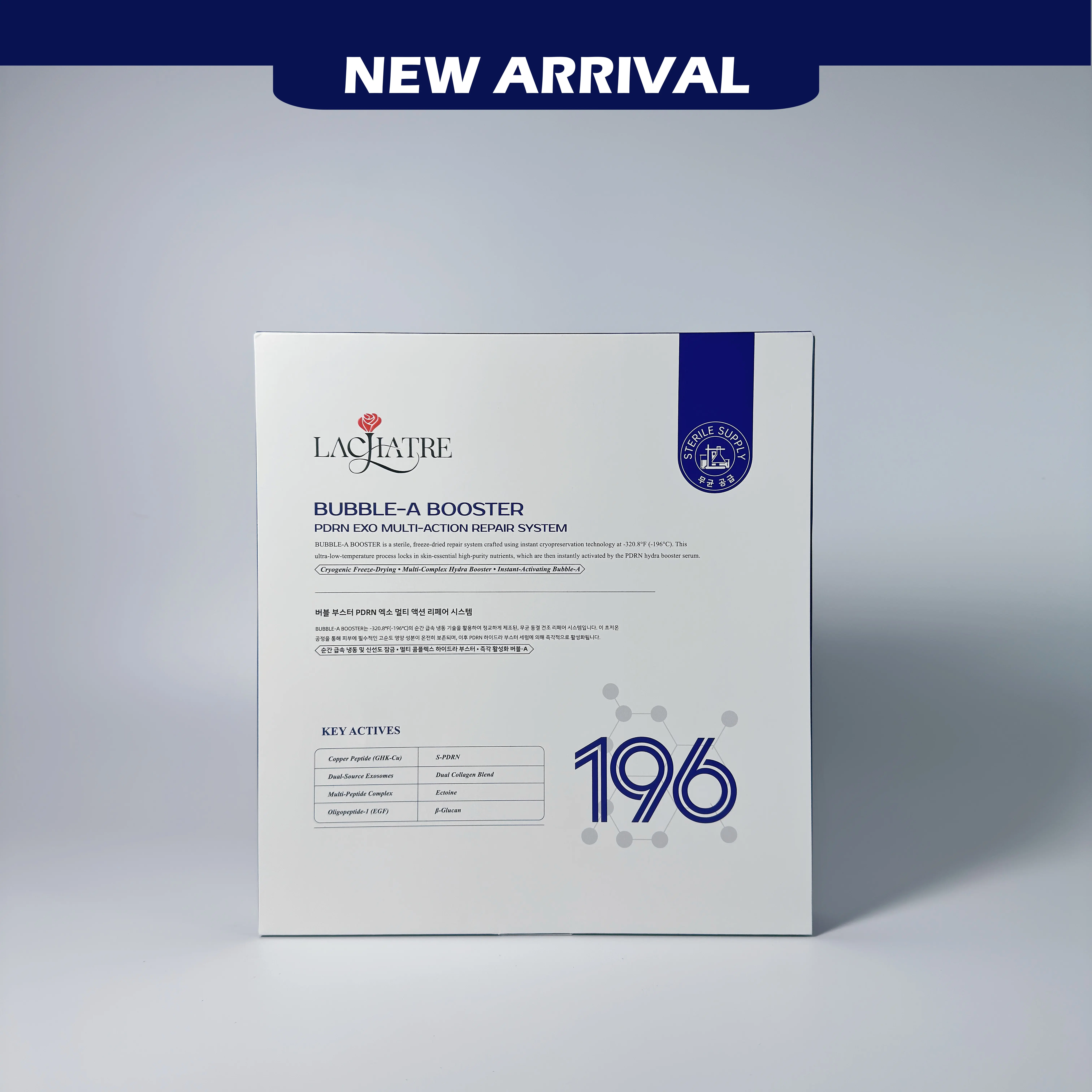 LACHATRE BEAUTY: Bubble-A Booster GHK-Cu Exo-Repair Freeze-Dried Kit - S-PDRN Dual Exosome Anti-Aging Serum for Women Over 30, 5-Pair Salon-Grade Ampoules for Daily Topical Use & At-Home Microneedling Aftercare, Skin Firming & Redness Relief