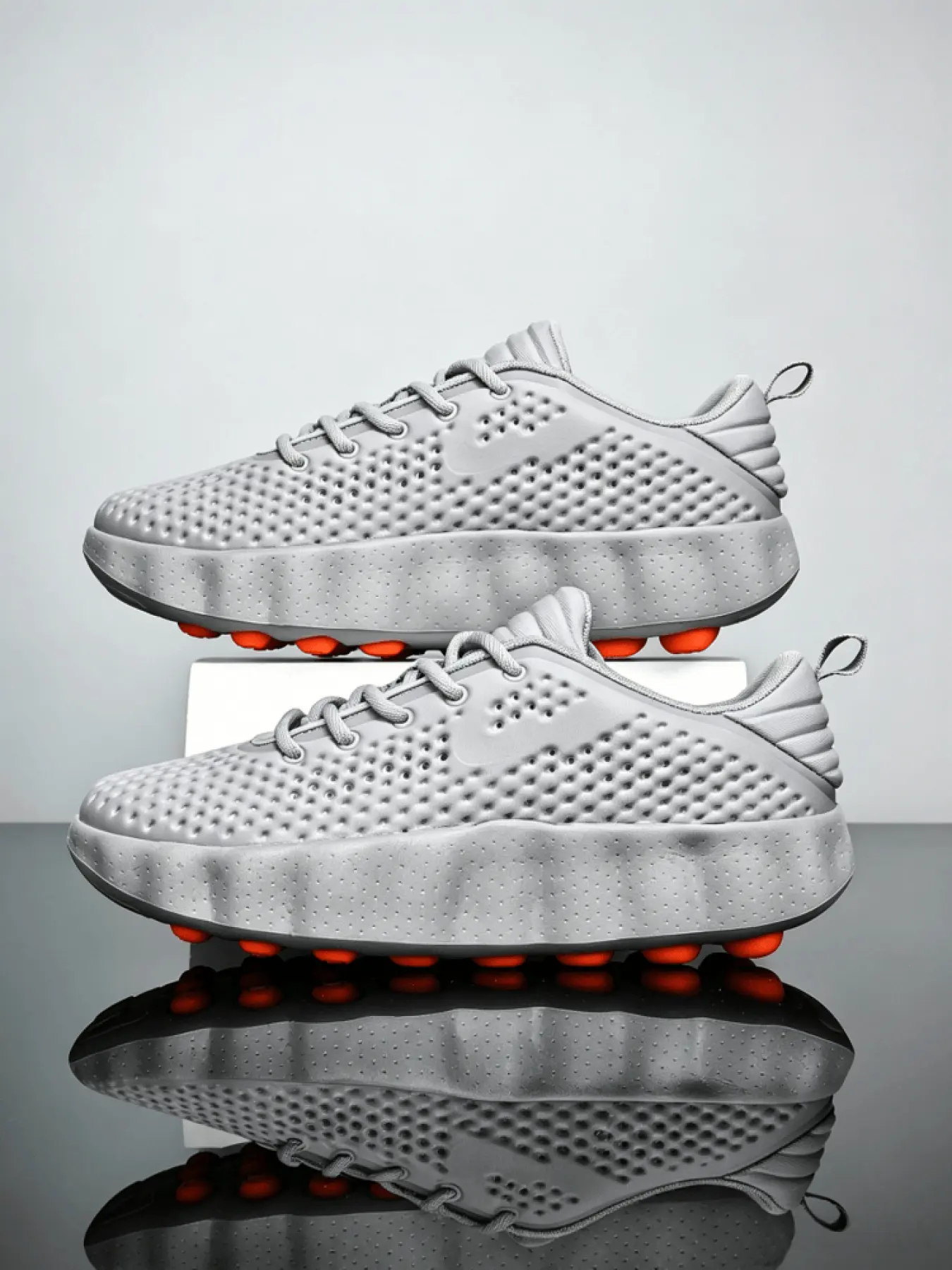 Unisex Foot Massage Sneakers, Multi-color Available, Breathable Mesh & Foot Massage Columns, for Walking Training & Daily Commute, Sports Shoes