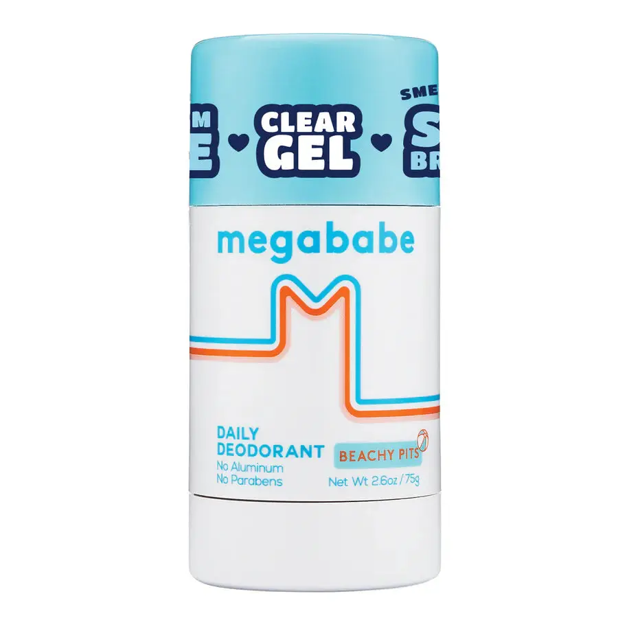 Megababe Beachy Pits Daily Deodorant, Fresh Scent, 2.6 Ounce, Stick