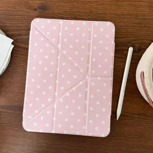 Acrylic Tablet Case for iPad Pro 12.9 Inch, Foldable Stand Design, Tablet Protective Cover, Durable Protection Cover, Stylish Gift for Girls & Women