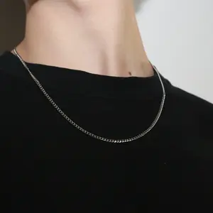 Cuban Link Chain - Sterling Silver necklace, Customizable with Different Lengths and Widths