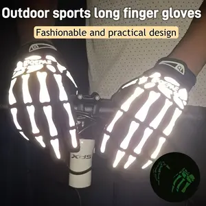 Anti-Glare Cycling Gloves, Long-Fingered Gloves for Outdoor Sports, Full-Finger Gloves.