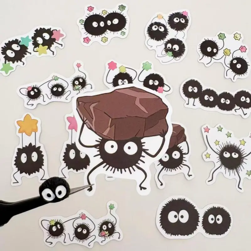 Super Cute 50PCS Stickers PVC Water-Proof Colorful Soot Stickers Pack