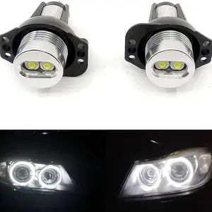 Bmw E90 E91 328i 2006-2011 LED Angel Eyes Halo Ring Marker Light Bulbs, Pair of High-Quality Replacement Lights, Durable & Reliable