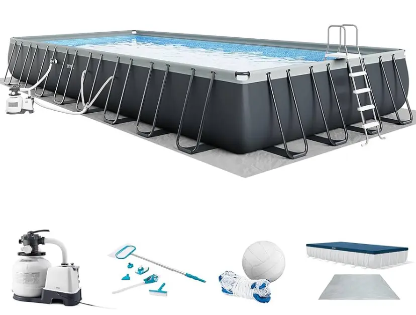 INTEX Ultra XTR 32ft x 16ft x 52in Above Ground Swimming Pool Set w/Pump