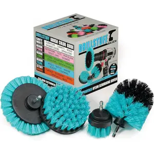 Aquatic Cleaning Supplies - Boat Cleaning Accessories - Hull Cleaning Brush Set - Boat Scrubbing Deck Brush - Spinning Drill Heads Brush Kit - Barnacle Removing Tool - Tank Cleaning Brushes - Aquatic