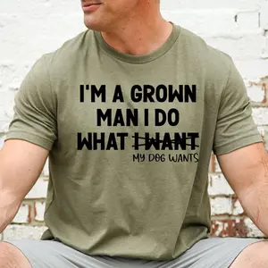 #Dog #Dad Shirt, Funny #Dog #Dad Gift for Birthday I'm A Grown Man Dog Owner, Merch, Cute, Cotton, Outfits, Graphic Tees