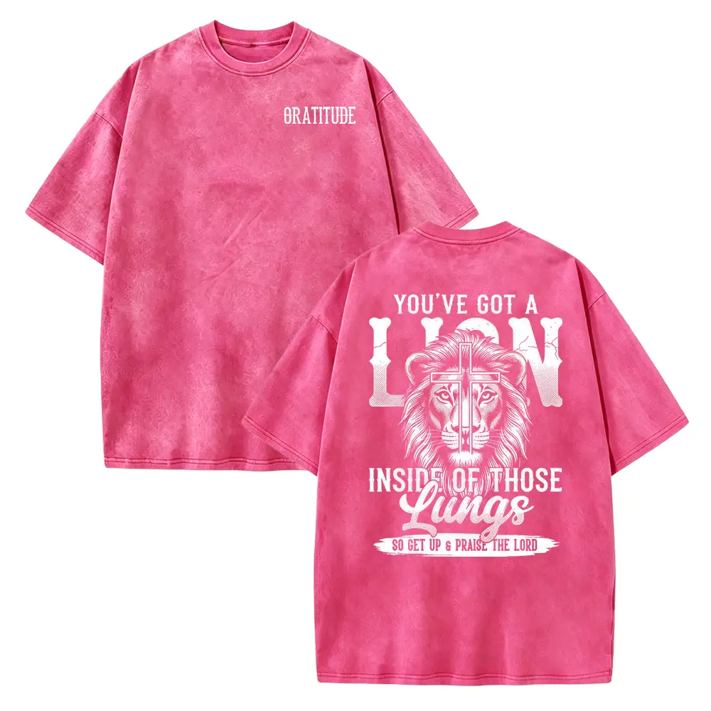Gratitude Christian Shirt | Lion Inside Of Those Lungs Worship Tee | Faith Based Gift for Women | Brandon Lake Inspired Song Lyric Tshirt