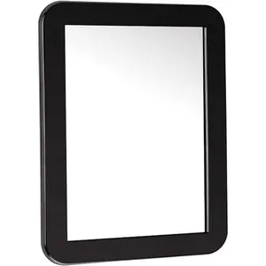 Magnetic Locker Mirror,Small Mirror for Locker - 5" x 7" Iocker Mirror Magnetic - Magnet Mirror for School Locker, Bathroom, Workshop Toolbox, Office Cabinet,Mirror Locker Accessories,Black