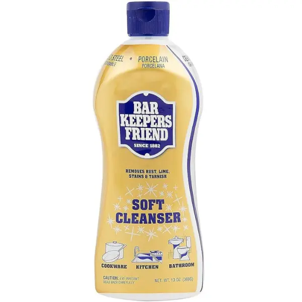 Bar Keepers Friend Citrus Lemon All-Purpose Non-Paste Cleaner, 26oz Squeeze Bottle, Stainless Steel Antibacterial Non-Bleach Liquid Household Cleaner, Rust-Lime Stain & Tarnish Remover for Kitchen, Bathroom, Lemon All-Purpose Cleaners