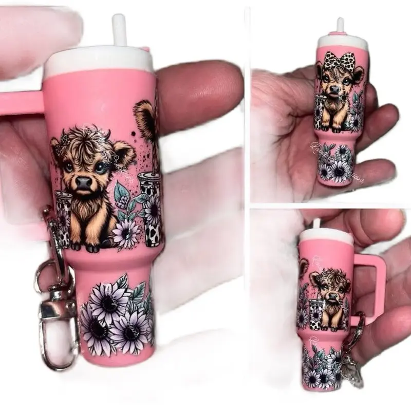 Mini Keychain Tumblers - Customizable Compact Size Versatile Use Perfect for Everyday Use or Unique Gift