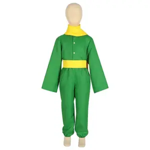 Movie Small Prince Cosplay Costumes Anime Cartoon Green Outfits for Men/Women Full Set Halloween Stage Performance Clothing