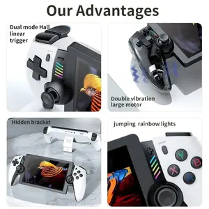 Portable Game Console M28 with Dual Analog Joysticks and Dual Vibration Motors, 4000mah Battery, Durable Gaming Device, Ergonomic Design