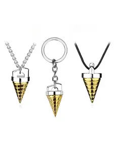 Tian Yuan Series Lotus Eye Cone Necklace, Couple Clavicle Chain, Alloy Keychain, Anime Jewelry, Cosplay Accessory, Fashion Jewelry Accessories