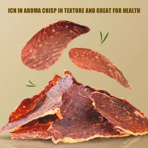 OGVIP Beef Jerky Chips 10 Bags (1 Bag 27g)x10 With 2 Flavors, Original Flavor, Spicy Flavor