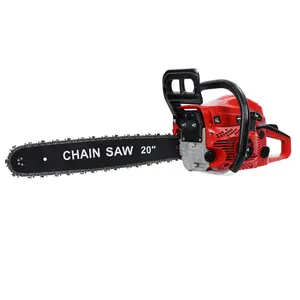 20 Inch Gas Chainsaw, 58CC 2-Stroke Gas Powered Chainsaw, Handheld Cordless Chainsaw, High-Power Logging Saw for Wood Cutting and Tree Trimming