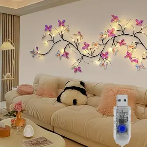 LED Cherry Blossom Tree Light, Warm Light Artificial Cherry Blossom Bedroom Decorative String Light, Perfect for Parties, Restaurants, Weddings, Led Lights