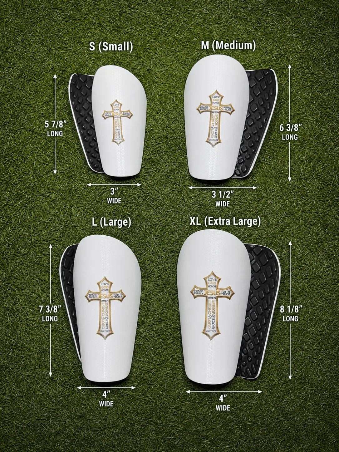 Soccer Head Cross Shin Guards