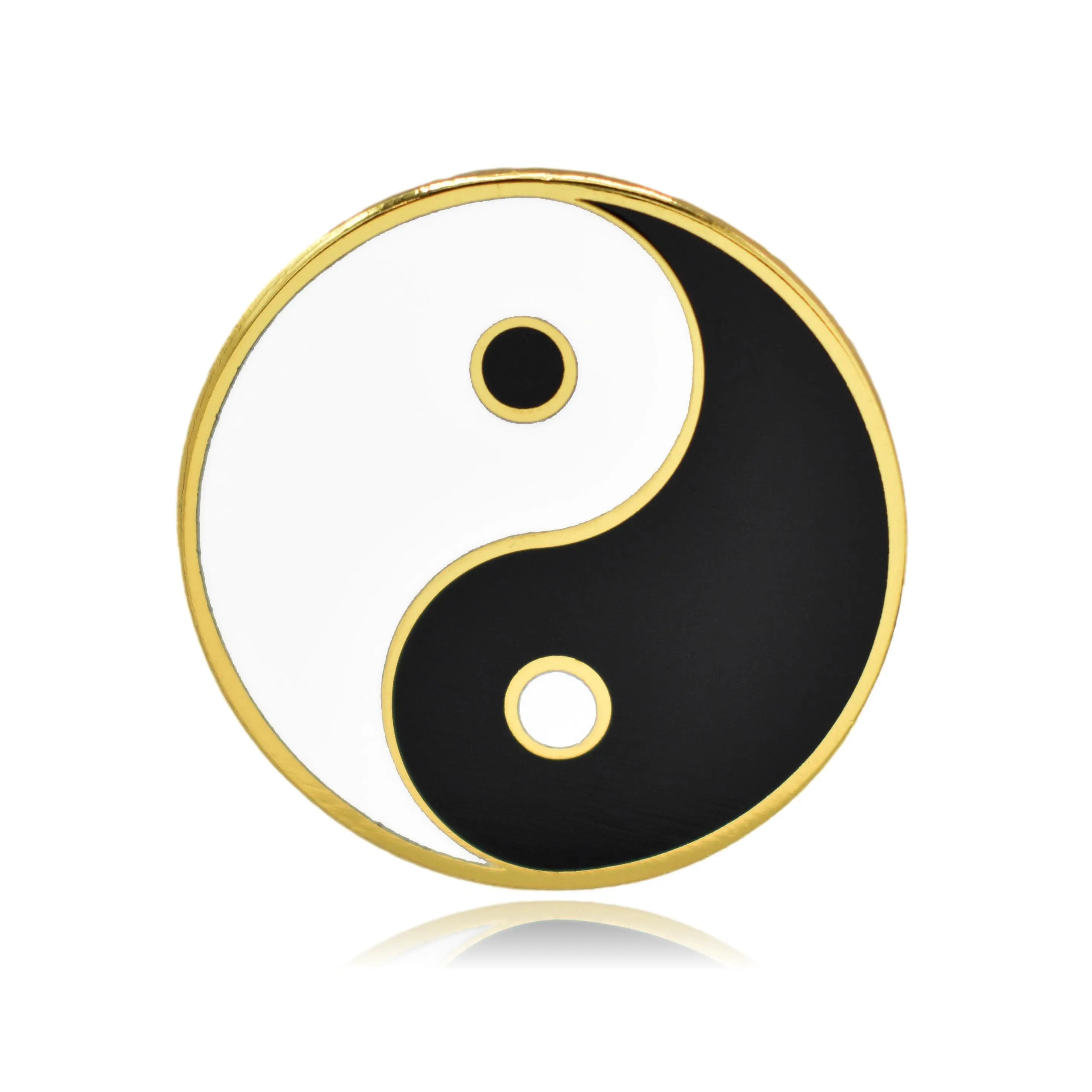 Yin and Yang Symbol Hard Enamel Lapel Pin
