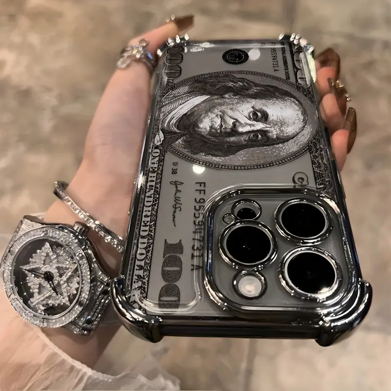 Featuring a Dollar Pattern Phone Case Compatible with iPhone 17 Air 16 15 14 13 12 11 Pro Max Plus 16e xs max Featuring Strengthened Four Corners Soft Back for Drop Protection Cover Protective Smartphone Cellphone