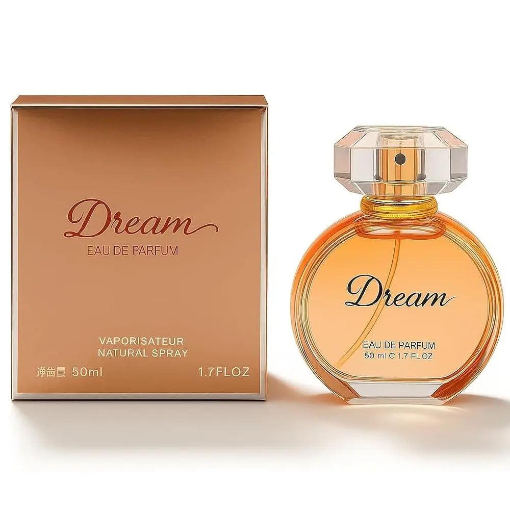 50ml Large Capacity Shimmering Liquid Sand Perfume Unisex Long-Lasting Light  Fragrance（Gold）