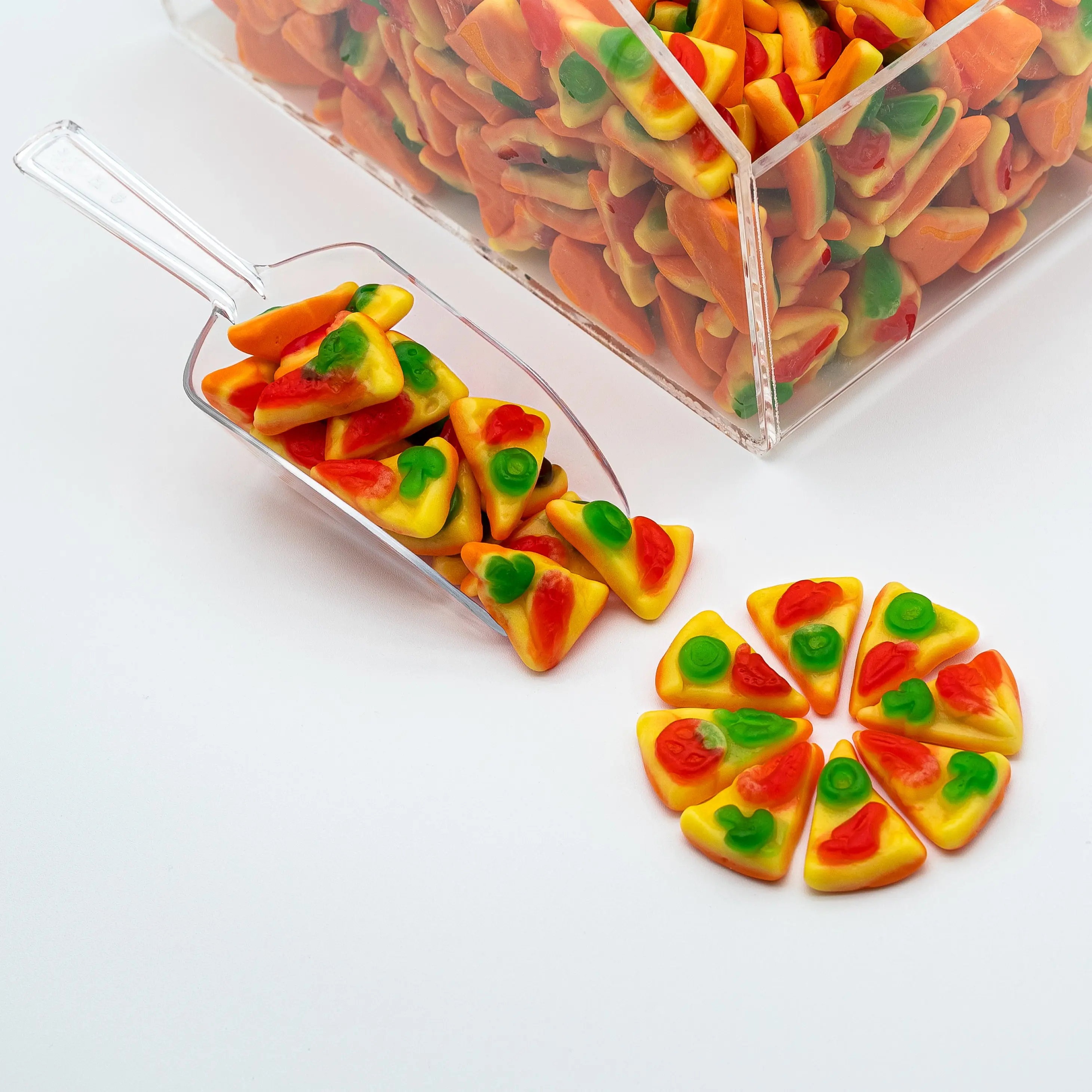 Gummy Pizza - Chewy Candy Snack - 4oz 8oz 1 lb Candy Bag Sweet Bonbon