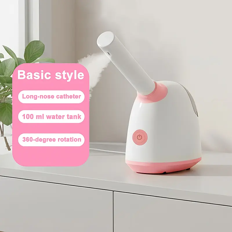 4-in-1 Aromatherapy Facial Steamer with Facial Roller Set, 360° Rotatable Nano Ionic Face Steamer for Pores & Blackheads, 250ml Tank with Dry Burn Protection - Ultimate Spa Gift