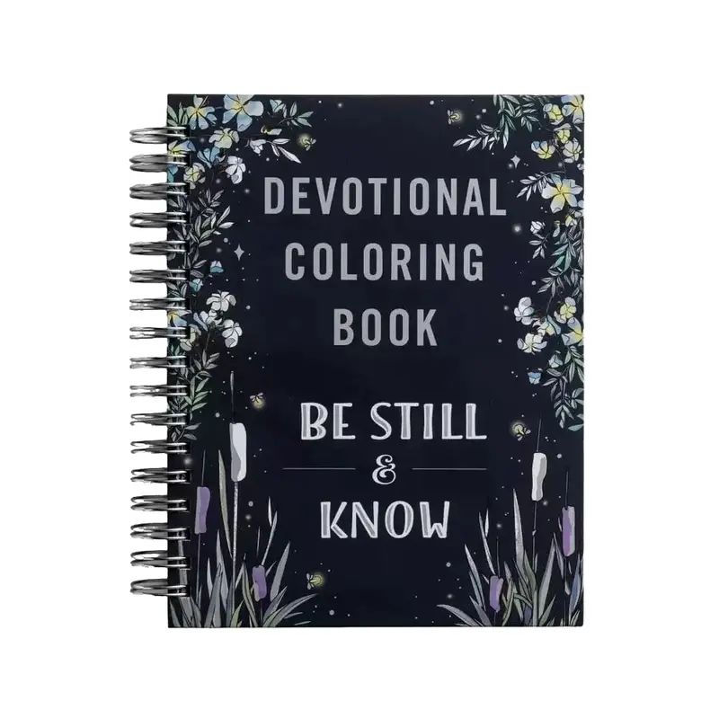 Spiritual Coloring Book Spiral Bound, Slow Down, Rest & Reflect, Soulful Illustrations, Inspirational Messages, Relaxing Activity, Doodle Books