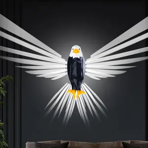 Magnetic Eagle Night Light Wall Mounted, Remote Control Rechargeable LED Lamp, Creative Animal Wall Light for Bedroom Living Room Hallway Home Decor