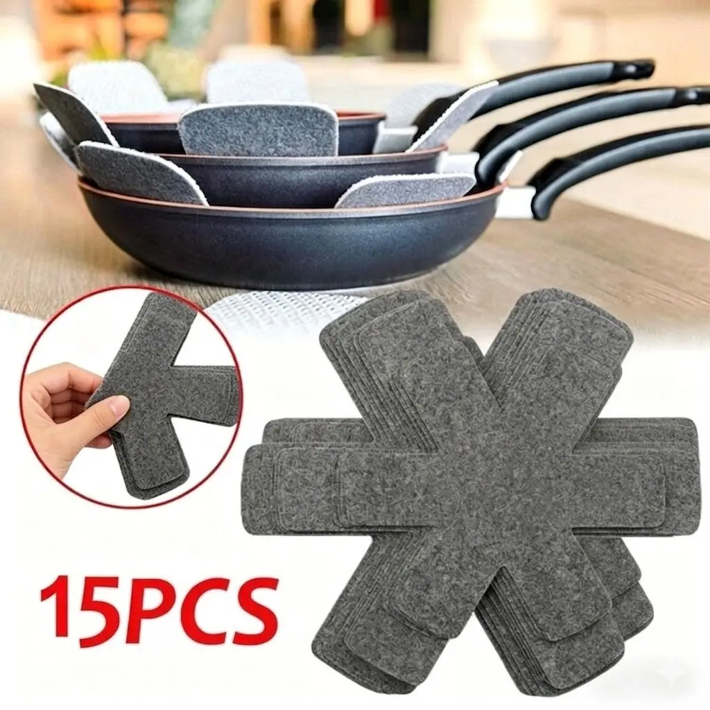 Felt pot mat, scratch-resistant pot divider, heat-resistant non-slip pot protector, reusable kitchen accessory (pot not included)