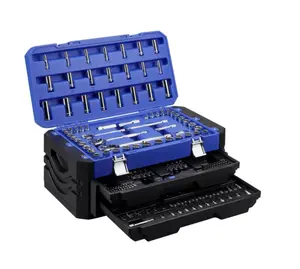 JobSmart SAE/Metric Mechanic's Tool Set - 250 PCs Essential Tools for Precision Maintenance & Repair, SAE & Metric Compatible, Complete Toolkit