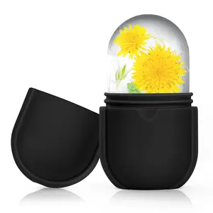 Ice Face Roller for Puffy Eyes & Face Acne Relief Aesthetic Preppy Skincare Tools Silicone Ice Mold for Facial Glow Clean Girl Routine Facial Massager Guasha Beauty Gifts for Women Girls Contouring Cooling Face Ice Roller Cube