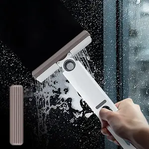 Portable Self-Squeeze Short Mop, Mini Lazy Hand Wash-Free Strong Absorbent Mop, Wet and Dry Use, Floor Cleaning System for Bathroom Kitchens Tableware Desktop Glass