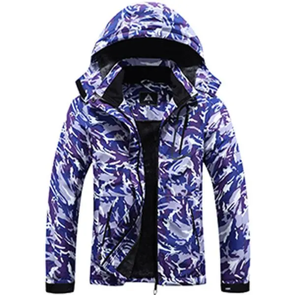 Women's Mountain Waterproof Ski Jacket Windproof Rain Windbreaker Winter Warm Hooded Snow Coat