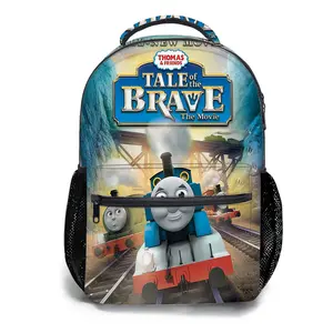 Thomas-&-Friends-Backpacks for Girls, Cute School Backpack for Girls Boys, Aesthetic Bookbag for Teens, Lightweight Classic Backpack for Travel, Work, Picnic A-80